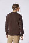 Polo shirt a maniche lunghe in cotone piquet