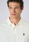 Polo shirt a maniche lunghe in cotone piquet