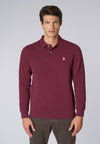 Polo shirt a maniche lunghe in cotone piquet