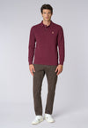 Polo shirt a maniche lunghe in cotone piquet