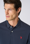 Polo shirt a maniche lunghe in cotone piquet