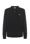 Polo shirt a maniche lunghe in cotone piquet