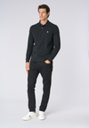Polo shirt a maniche lunghe in cotone piquet