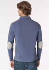 Polo shirt a maniche lunghe heavy jersey con toppe