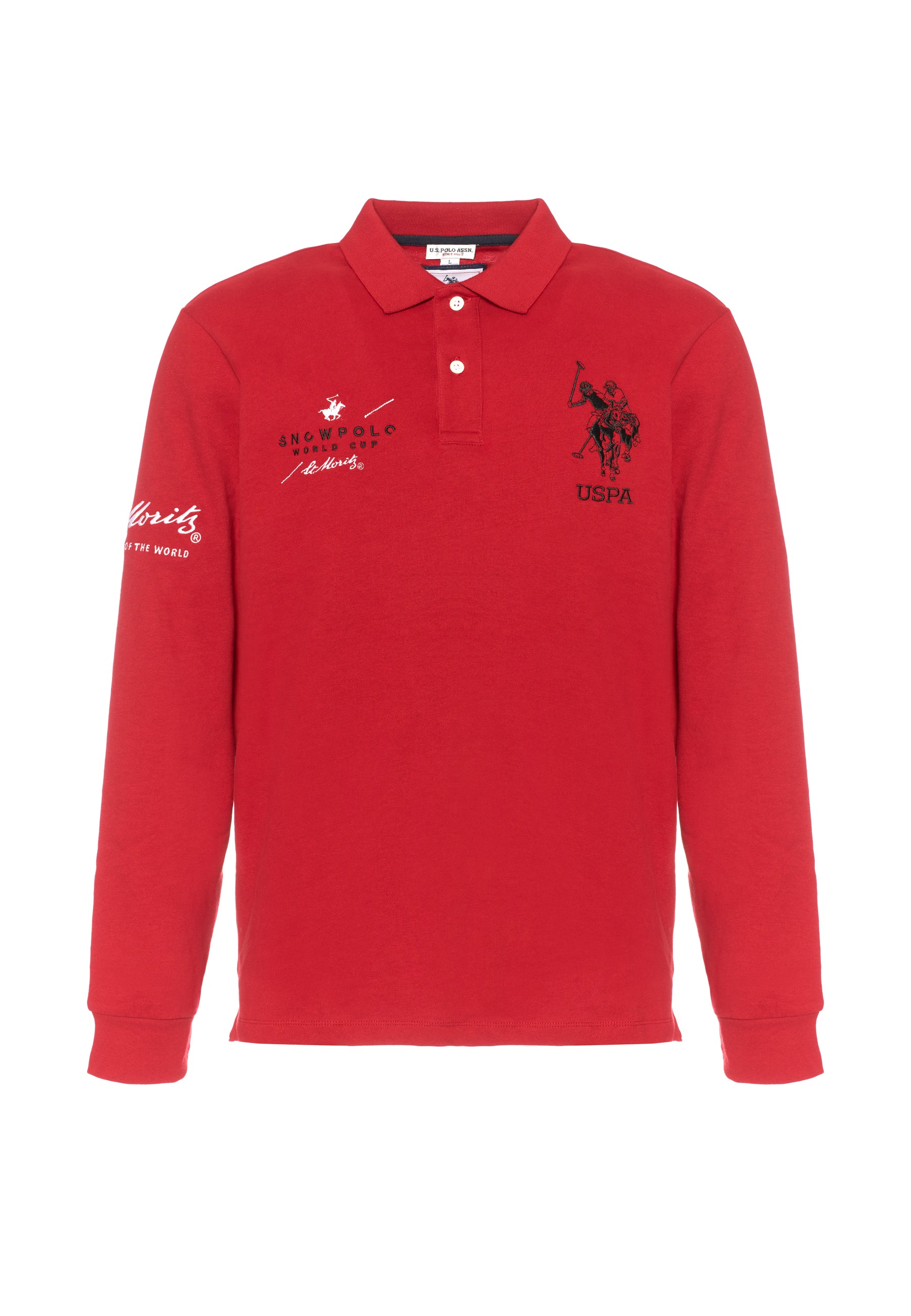 Polo shirt heavy jersey carbon finishing - limited edition St. Moritz