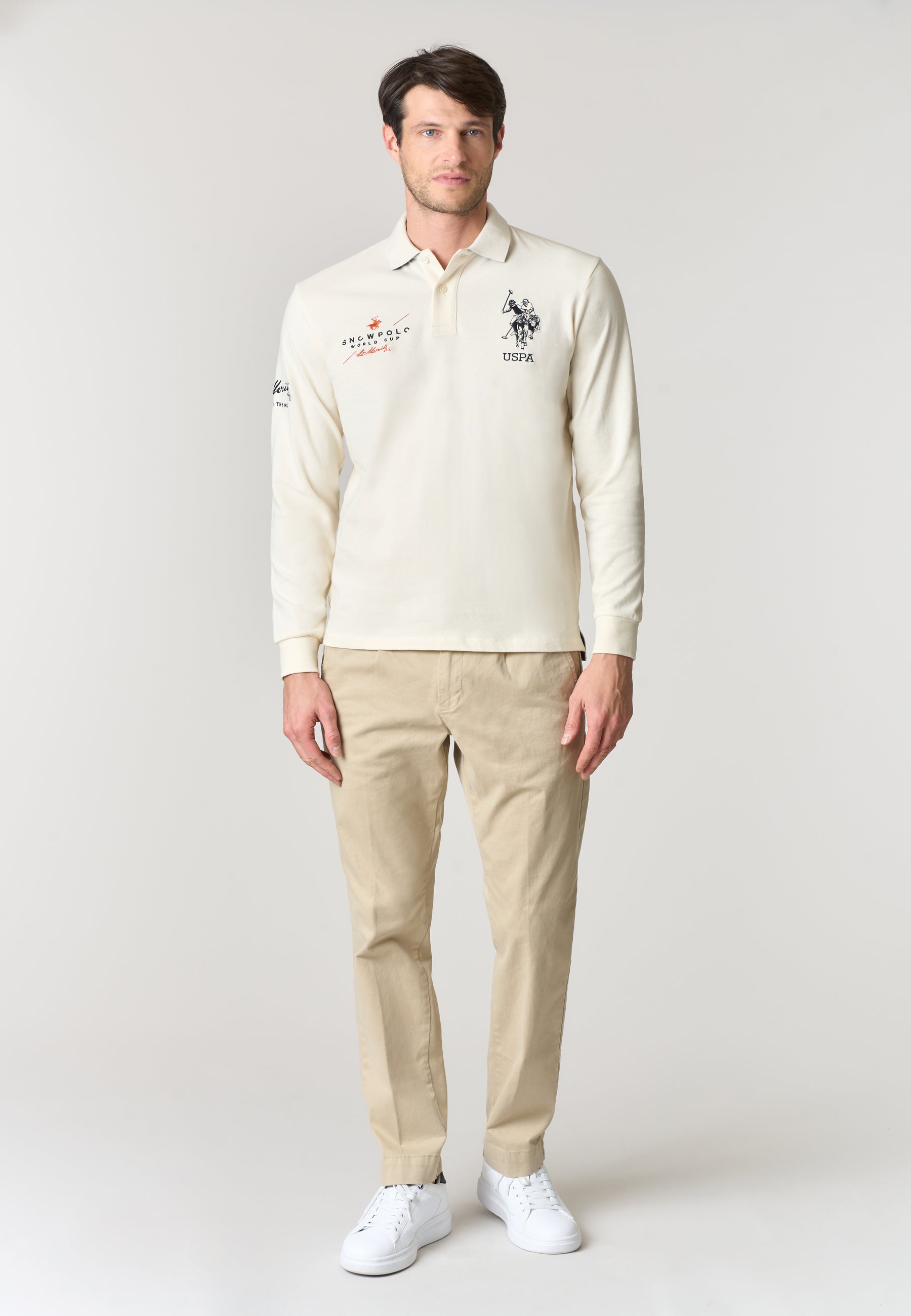 Polo shirt heavy jersey carbon finishing - limited edition St. Moritz