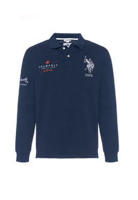 Polo shirt heavy jersey carbon finishing - limited edition St. Moritz