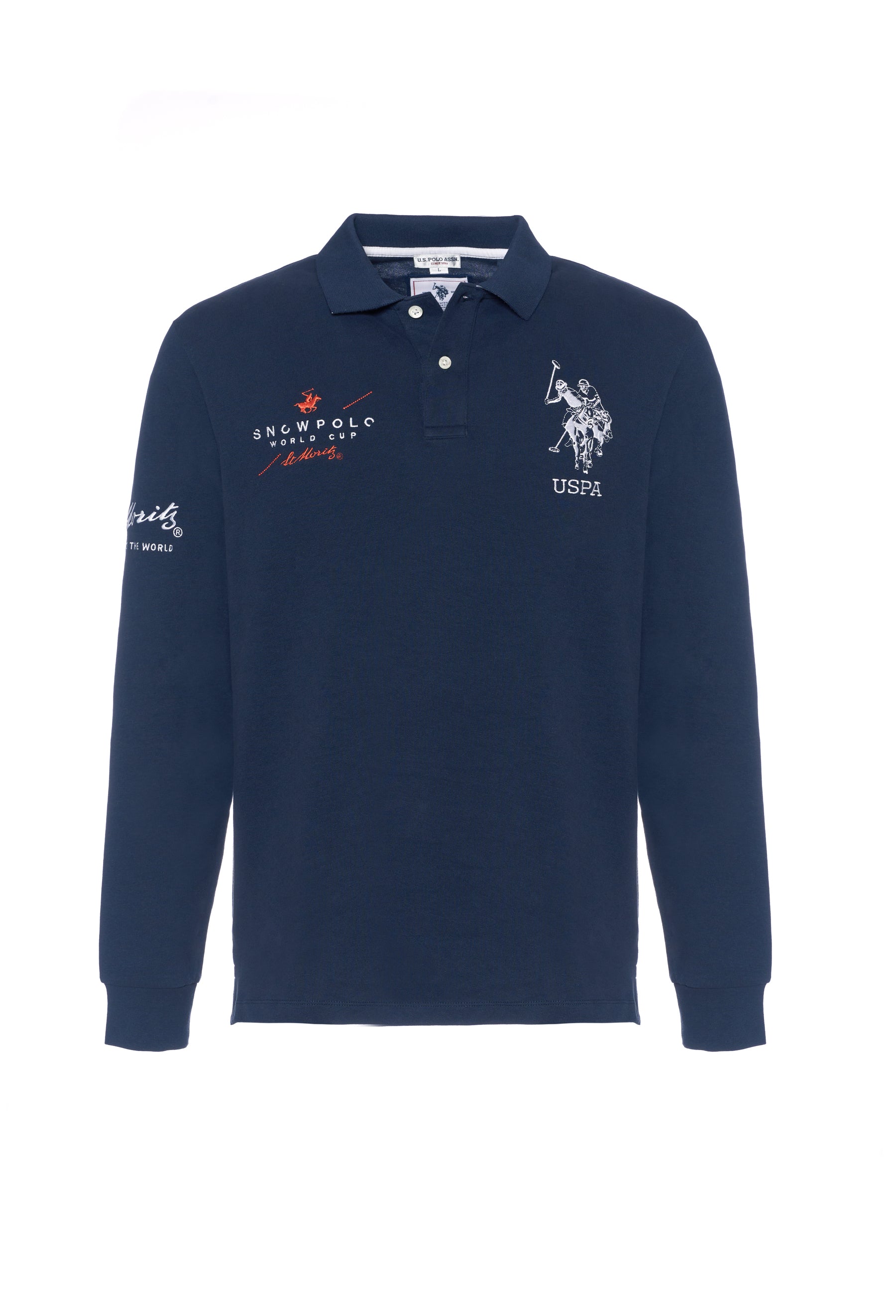 Polo shirt heavy jersey carbon finishing - limited edition St. Moritz