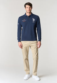 Polo shirt heavy jersey carbon finishing - limited edition St. Moritz