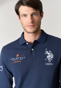 Polo shirt heavy jersey carbon finishing - limited edition St. Moritz