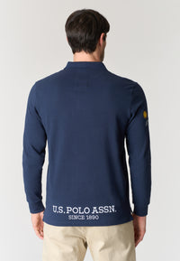 Polo shirt heavy jersey carbon finishing - limited edition St. Moritz