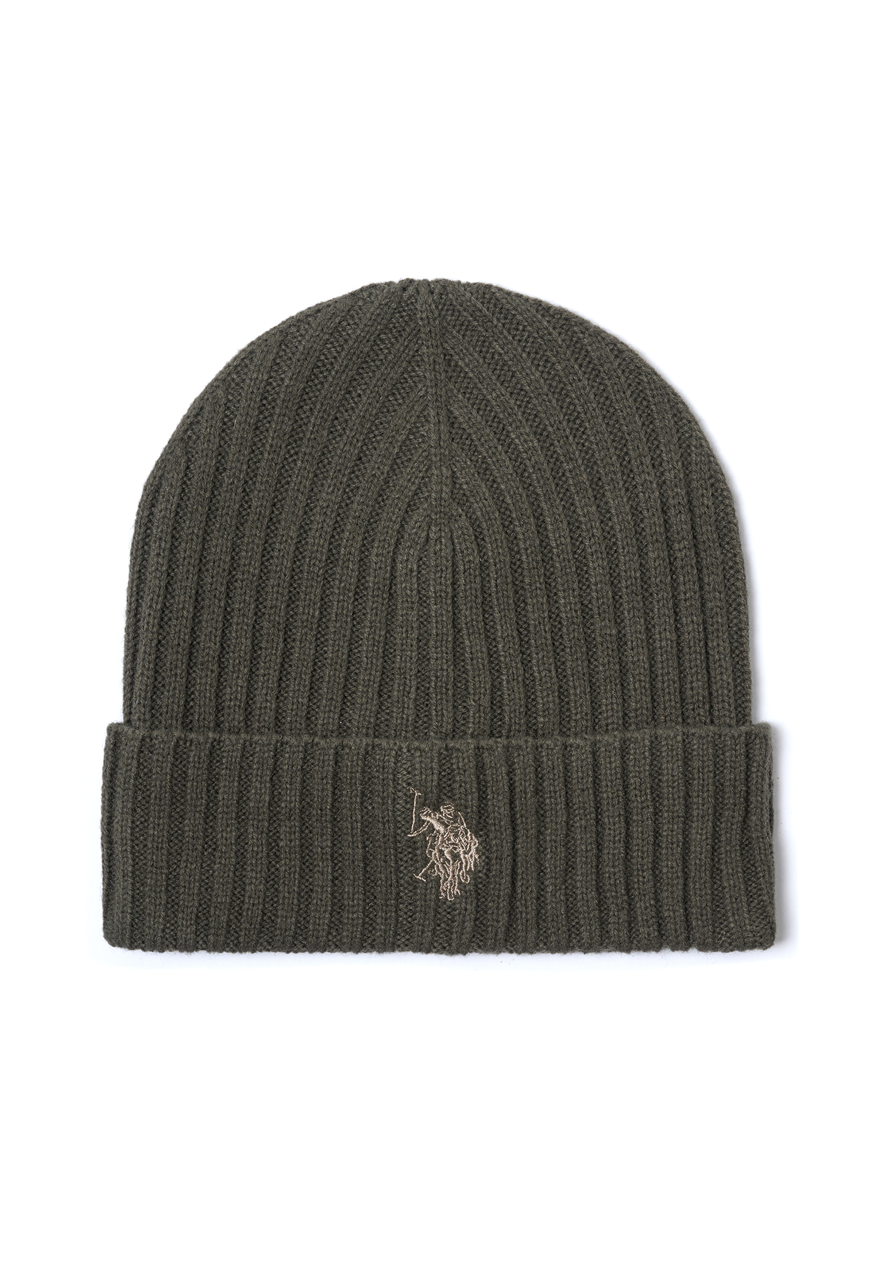 Berretto misto lana a coste