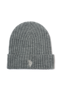 Berretto misto lana a coste