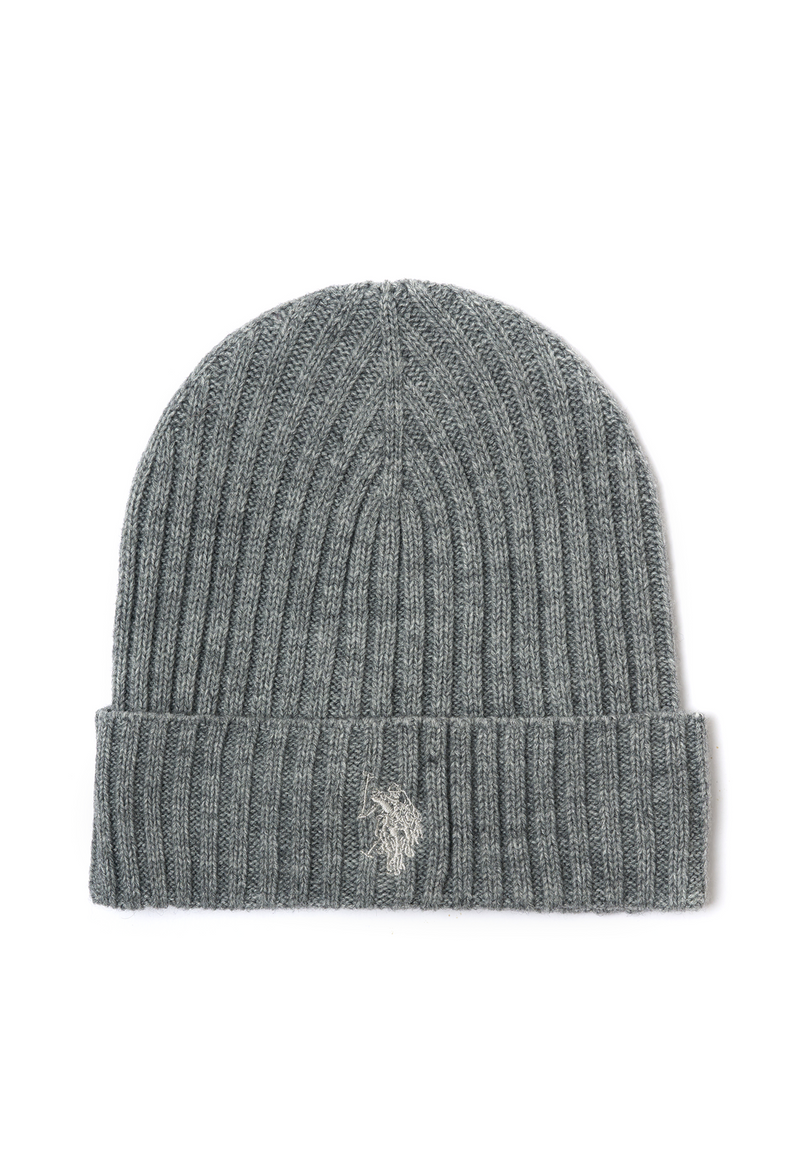 Berretto misto lana a coste