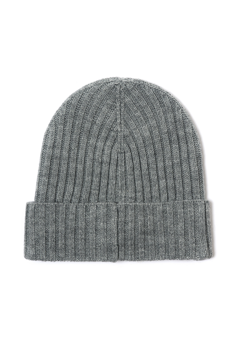 Berretto misto lana a coste