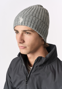Berretto misto lana a coste
