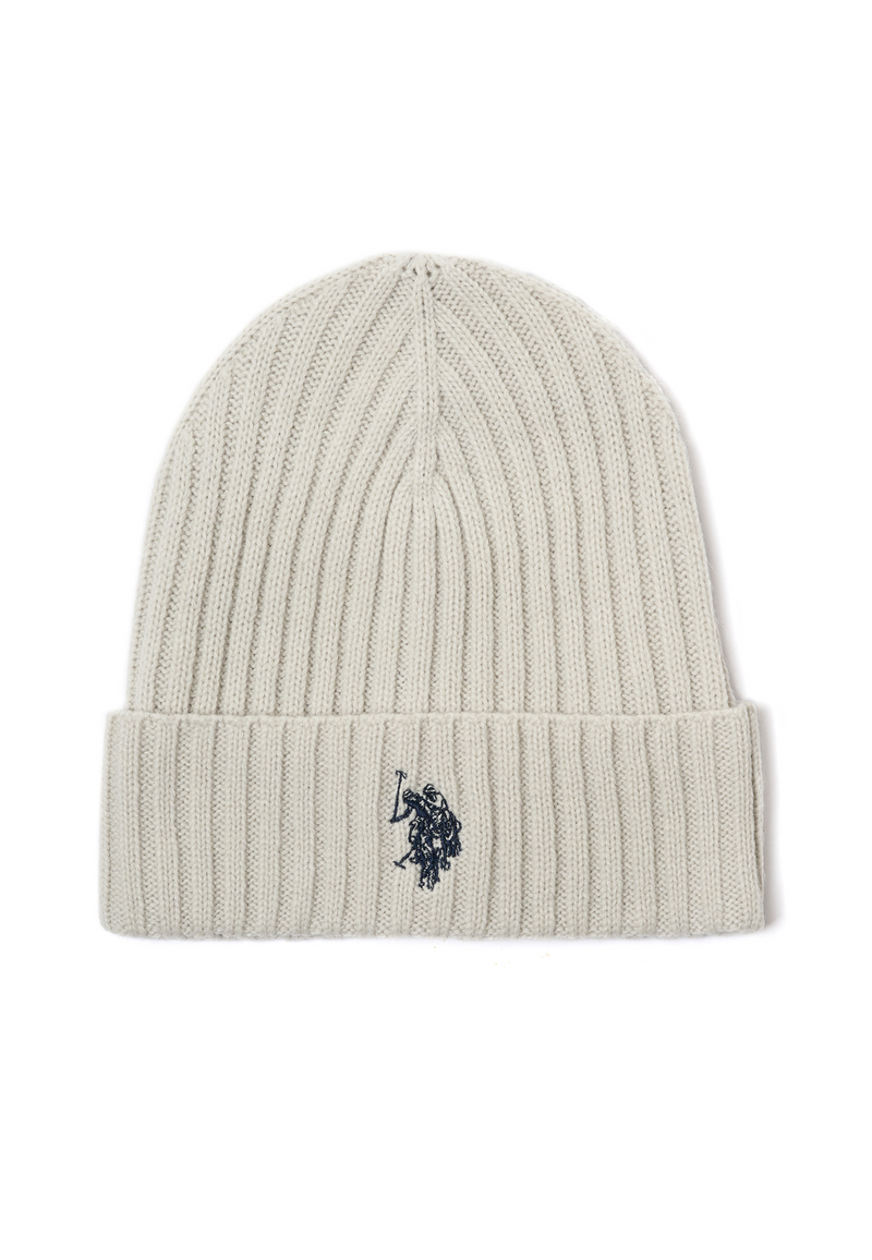 Berretto misto lana a coste