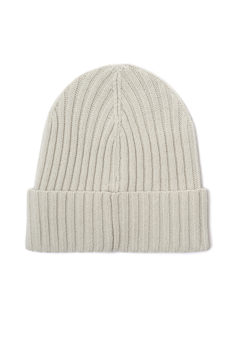 Berretto misto lana a coste