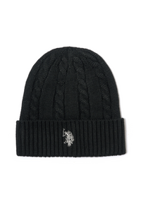 Berretto lavorazione a treccia con logo