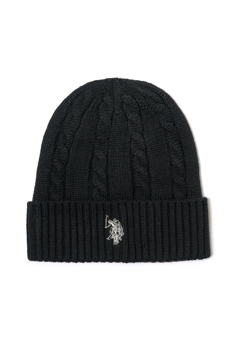 Berretto lavorazione a treccia con logo