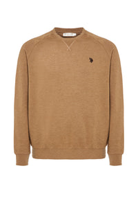 Felpa girocollo in tessuto felpato internamente