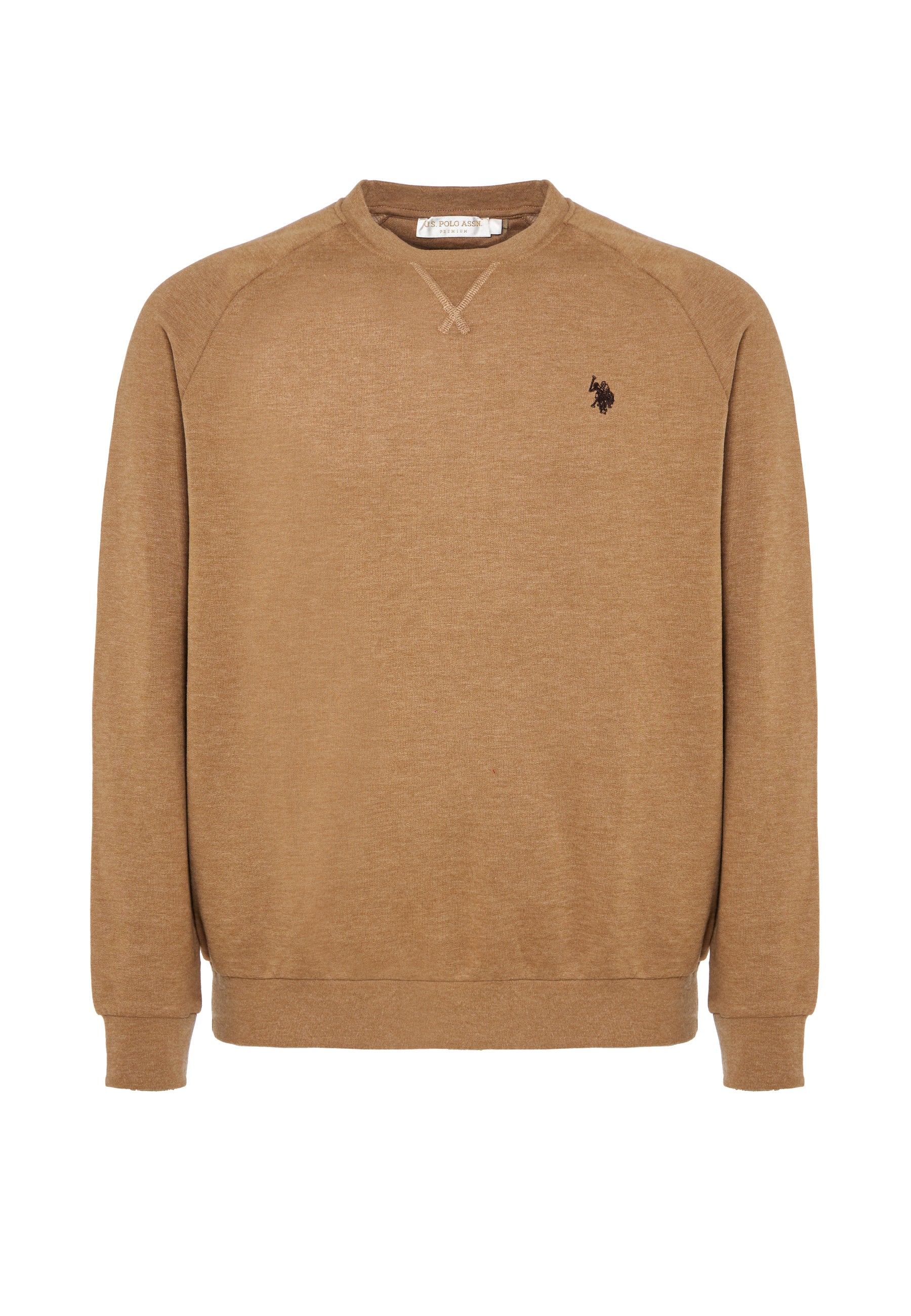 Felpa girocollo in tessuto felpato internamente