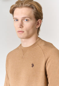 Felpa girocollo in tessuto felpato internamente