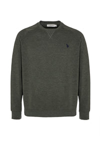 Felpa girocollo in tessuto felpato internamente