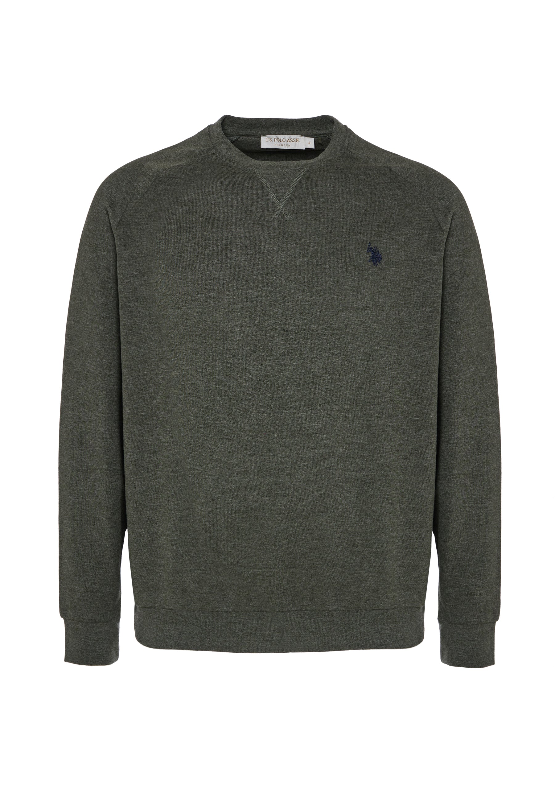 Felpa girocollo in tessuto felpato internamente