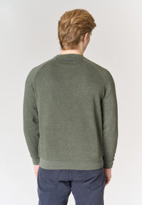 Felpa girocollo in tessuto felpato internamente