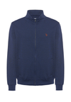 Felpa in cotone con chiusura zip