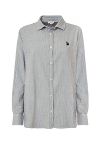 Camicia a righe in cotone relaxed fit