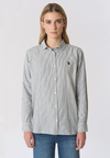 Camicia a righe in cotone relaxed fit