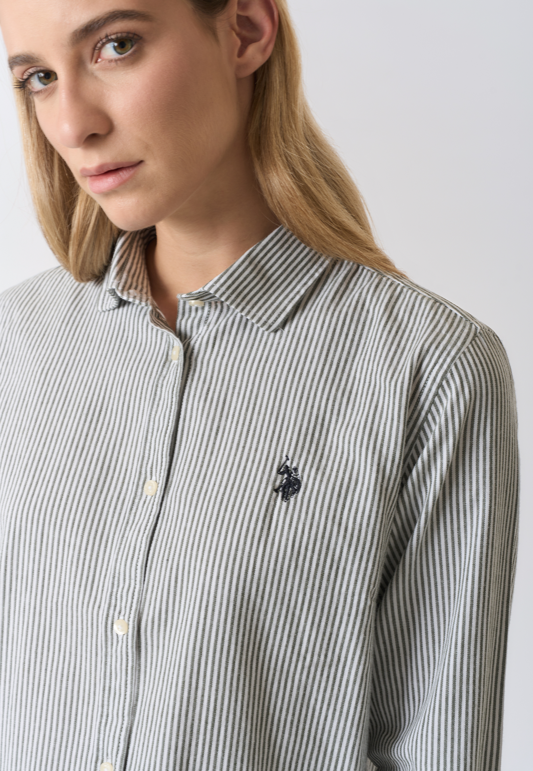 Camicia a righe in cotone relaxed fit