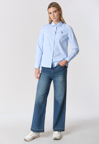 Camicia regular fit a righe