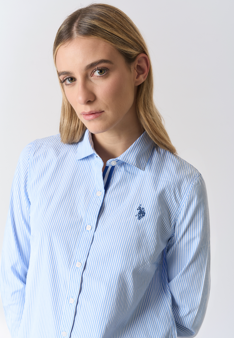 Camicia regular fit a righe