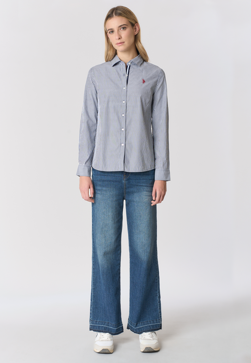 Camicia regular fit a righe