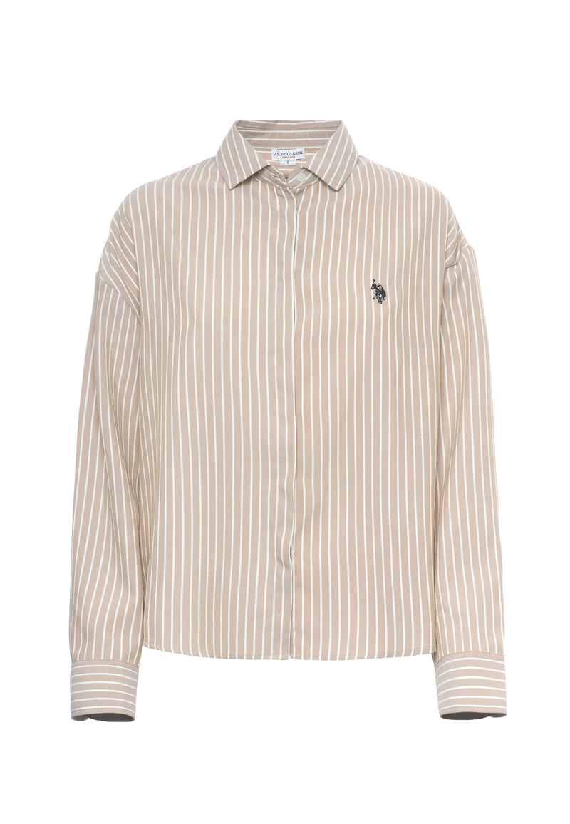 Camicia relaxed fit a righe