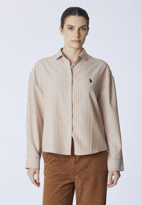 Camicia relaxed fit a righe