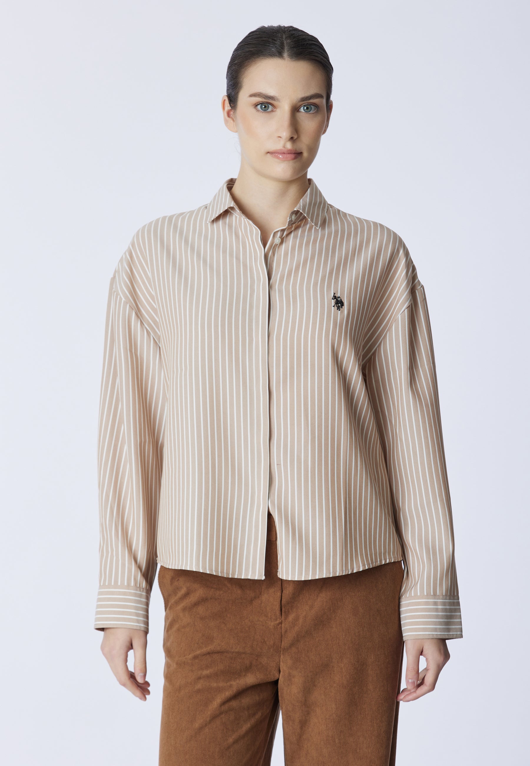 Camicia relaxed fit a righe