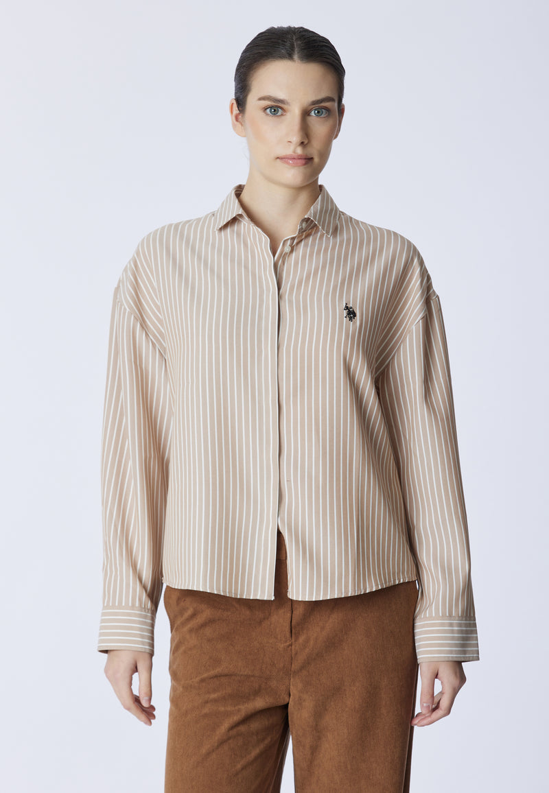 Camicia relaxed fit a righe