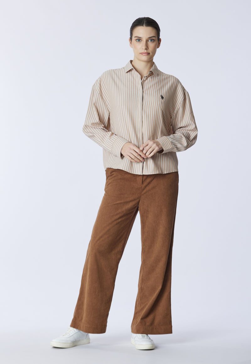 Camicia relaxed fit a righe
