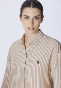 Camicia relaxed fit a righe