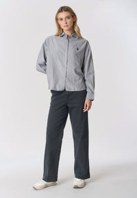 Camicia relaxed fit a righe