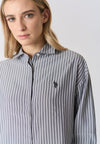 Camicia relaxed fit a righe