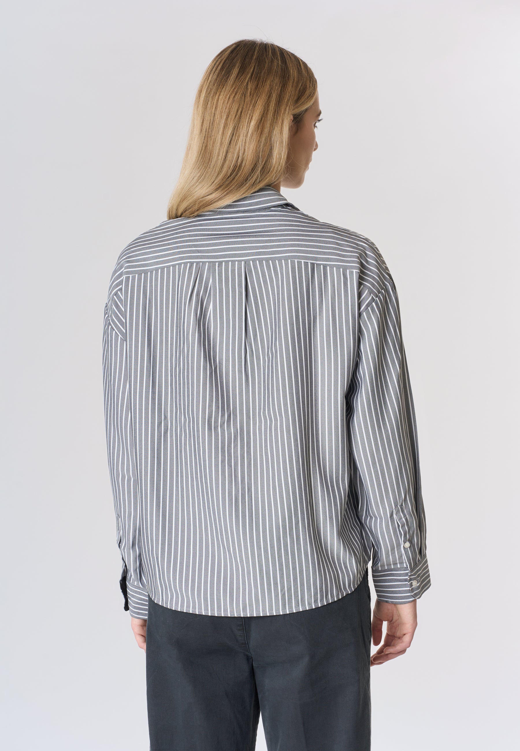 Camicia relaxed fit a righe