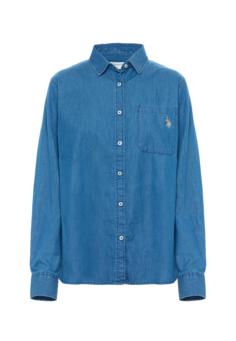 Camicia in denim twill da donna