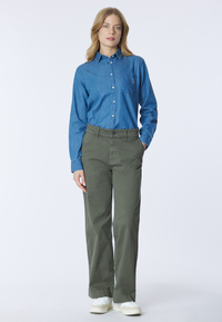 Camicia in denim twill da donna