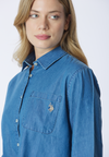 Camicia in denim twill da donna