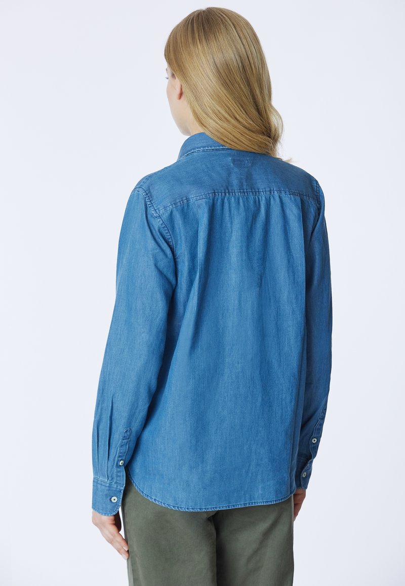 Camicia in denim twill da donna